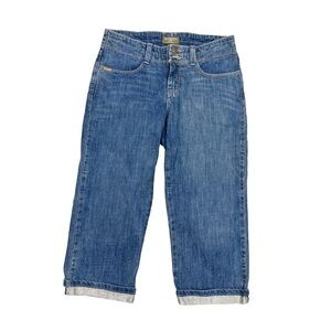 Rockies Blue Cropped Straight-Leg Jeans